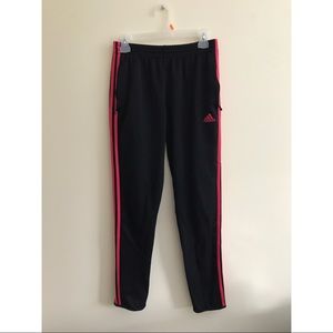 Black/Hot Pink Adidas Soccer Pants